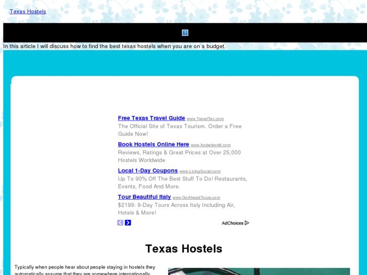 www.texashostels.com