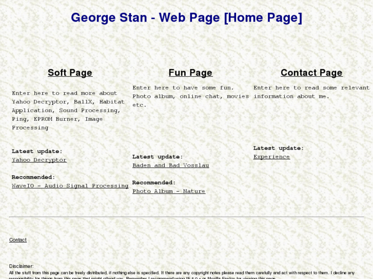 www.georgestan.net