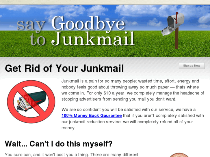 www.goodbyejunkmail.com