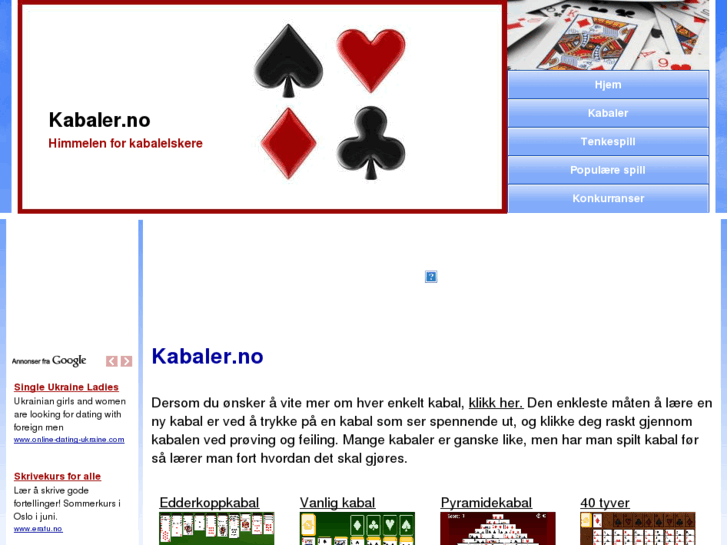 www.kabaler.no