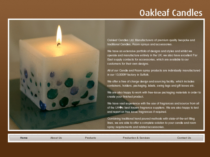 www.oakleafcandles.co.uk