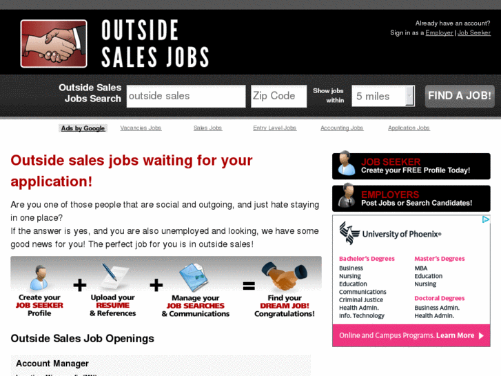 www.outsidesalesjobs.net