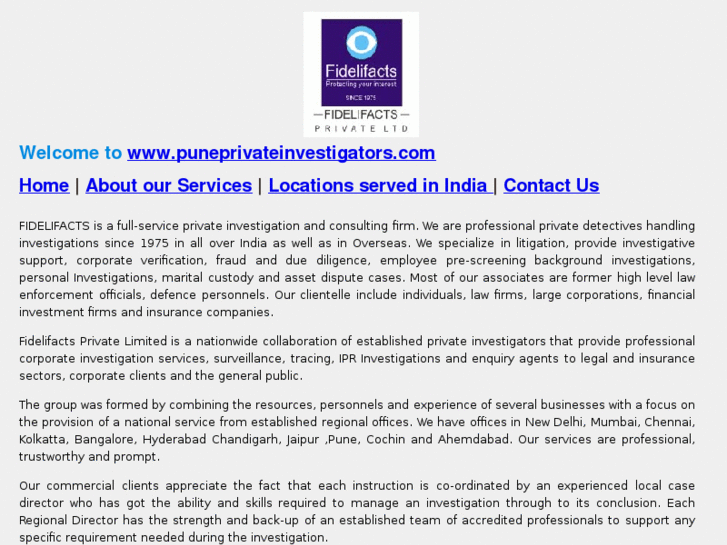 www.puneprivateinvestigators.com