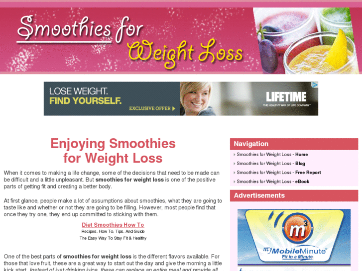 www.smoothiesforweightloss.net