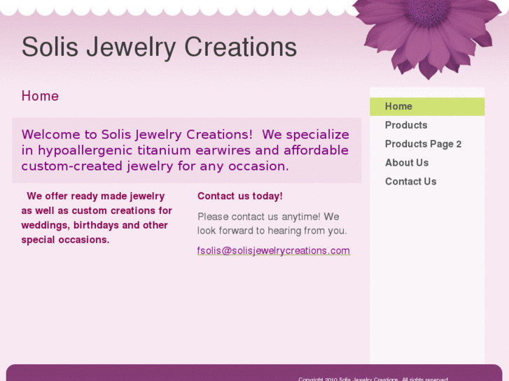 www.solisjewelrycreations.com