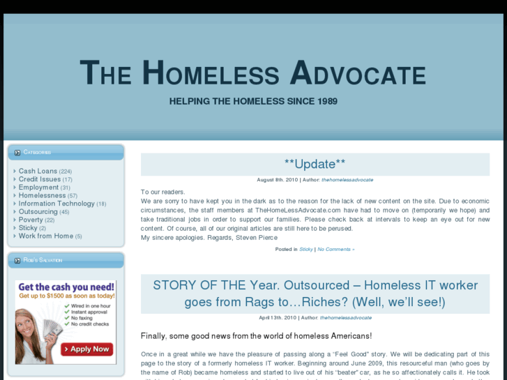 www.thehomelessadvocate.com