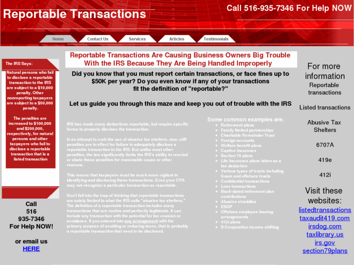 www.reportable-transactions.com