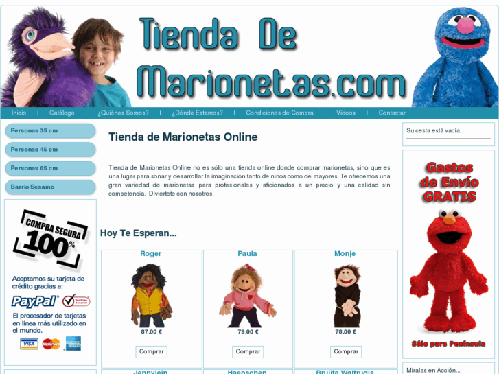 www.tiendademarionetas.es