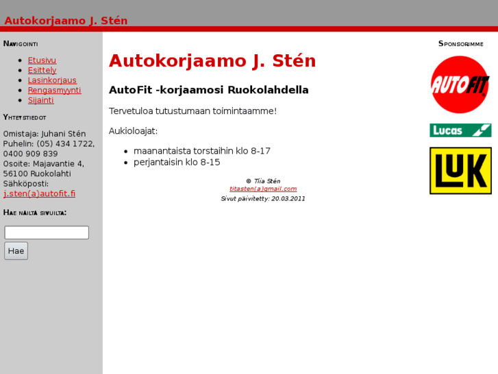 www.autokorjaamosten.com