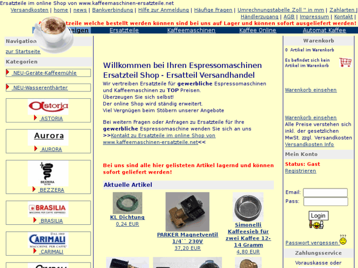 www.kaffeemaschinen-ersatzteile.net