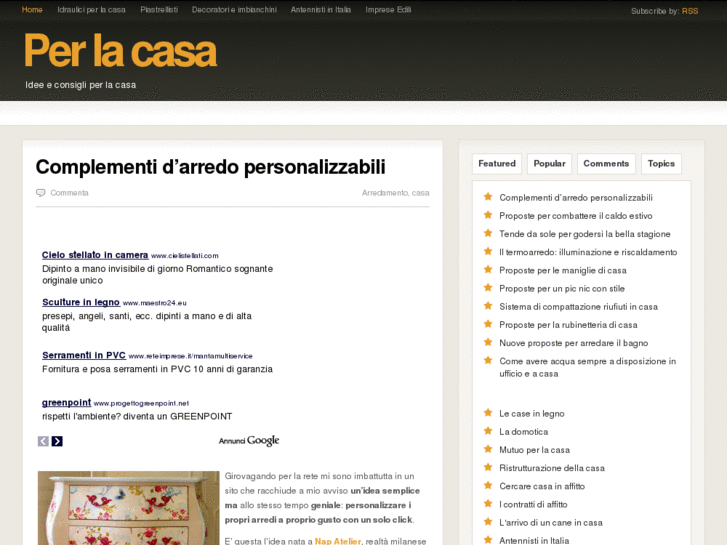 www.per-la-casa.it