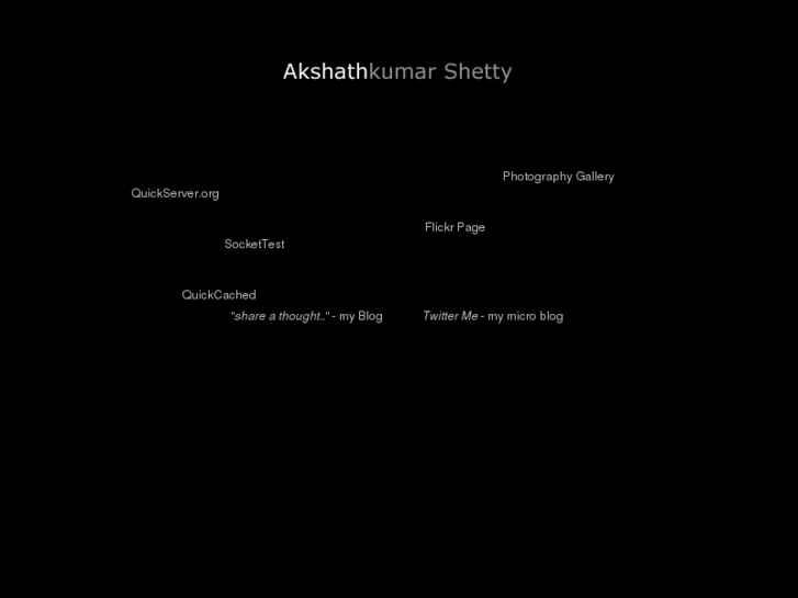 www.akshathkumarshetty.com