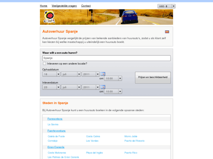 www.autoverhuur-spanje.nl