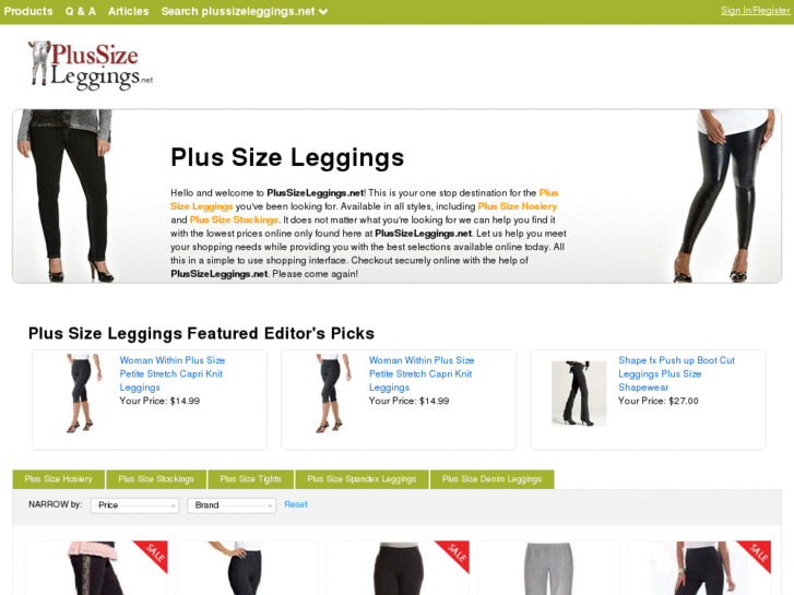 www.plussizeleggings.net