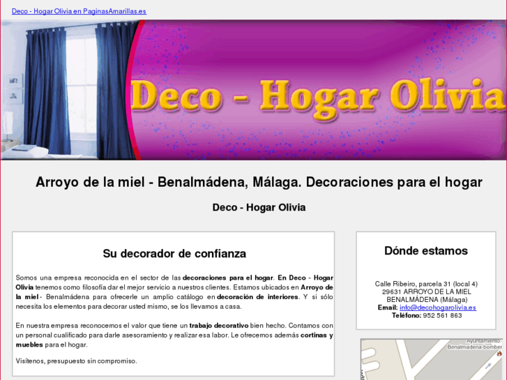 www.decohogarolivia.es