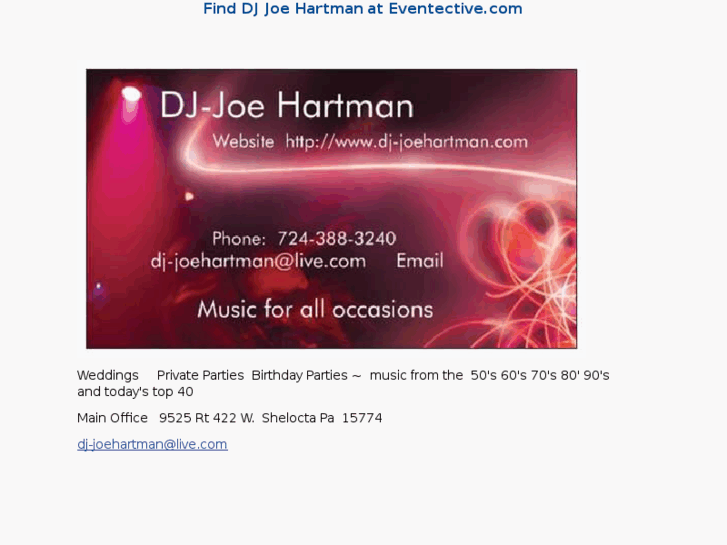 www.dj-joehartman.com