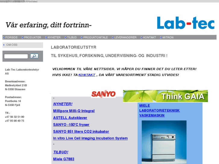 www.laboratorieutstyr.com