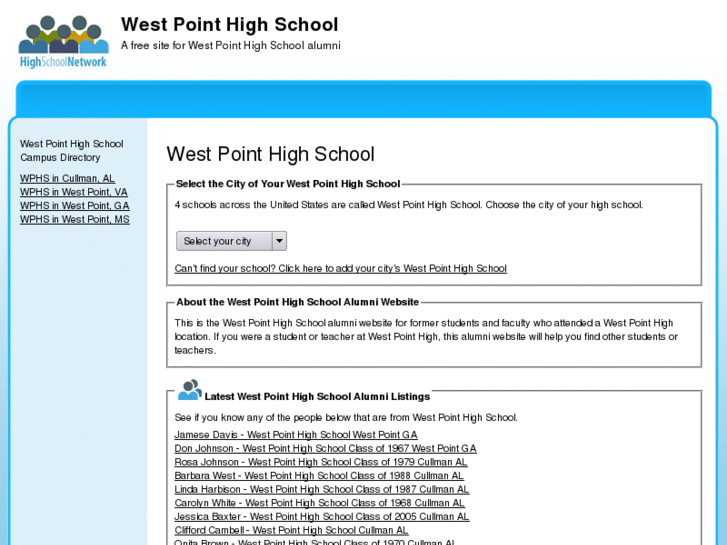 www.westpointhighschool.org