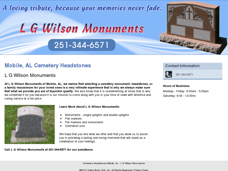 www.lgwilsonmonuments.com