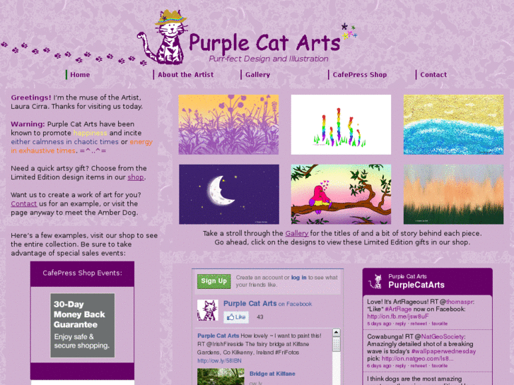 www.purplecatarts.com