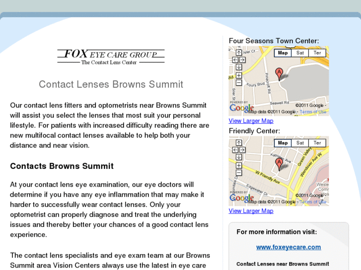 www.contactlensesbrownssummit.com