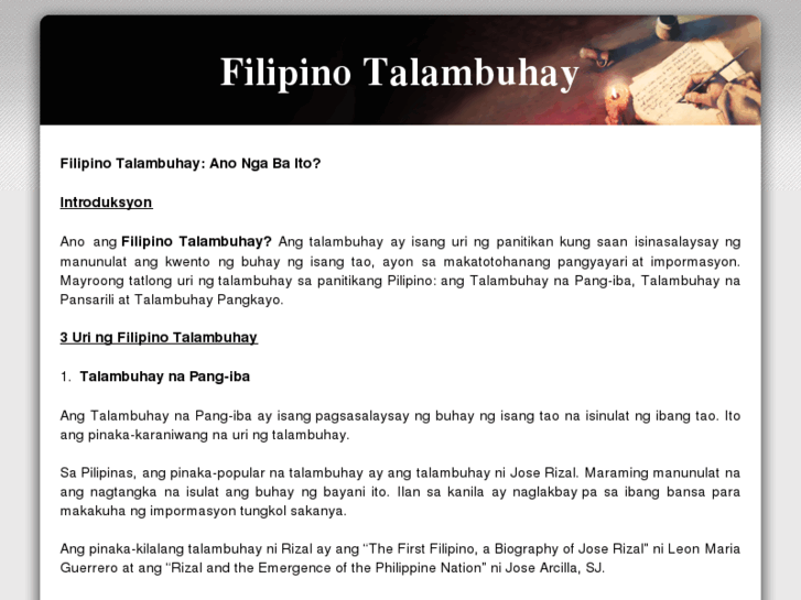 www.filipinotalambuhay.com
