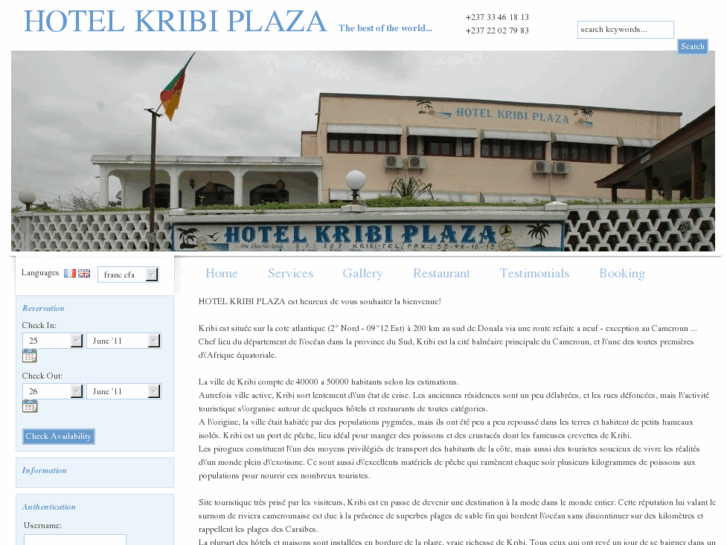 www.hotelkribiplaza.com