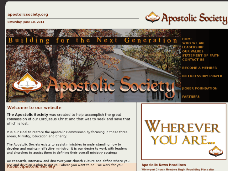 www.apostolicsociety.org