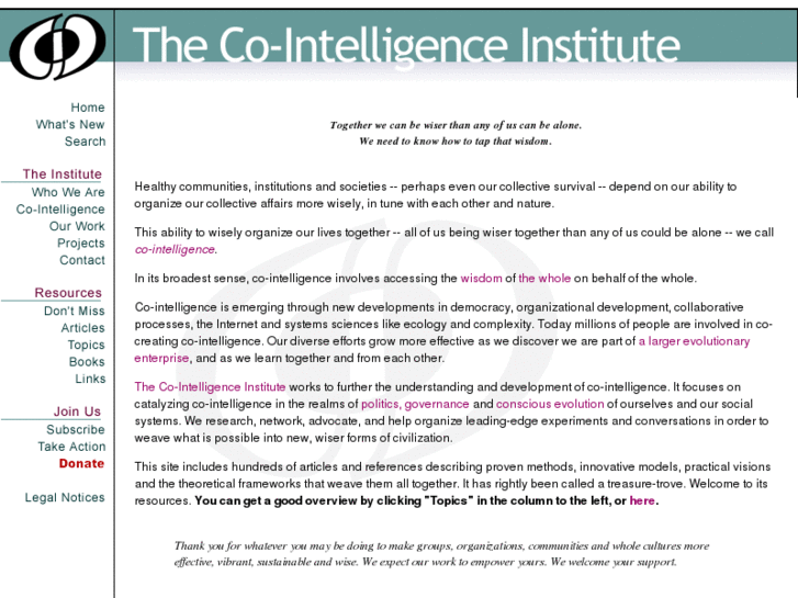 www.co-intelligence.info
