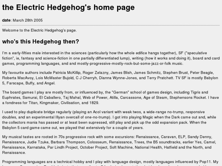 www.electrichedgehog.net