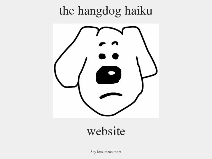 www.hangdoghaiku.com