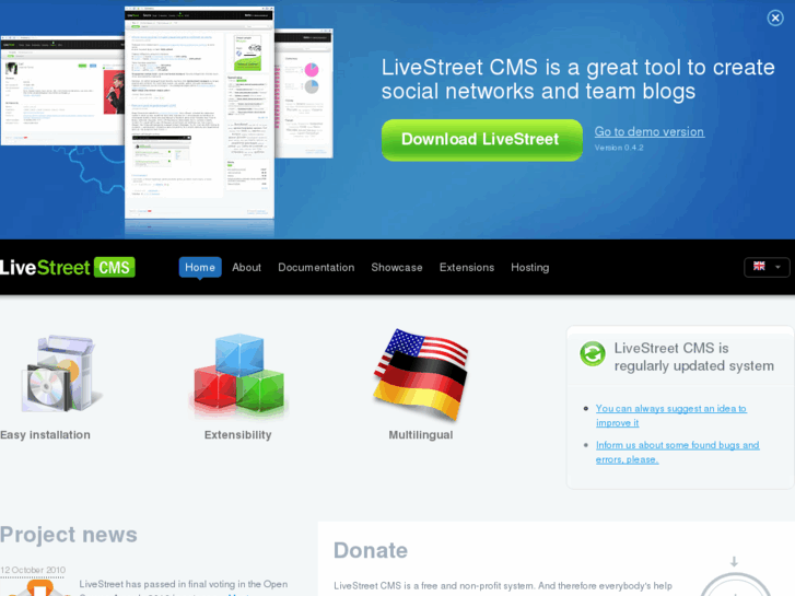 www.livestreetcms.com