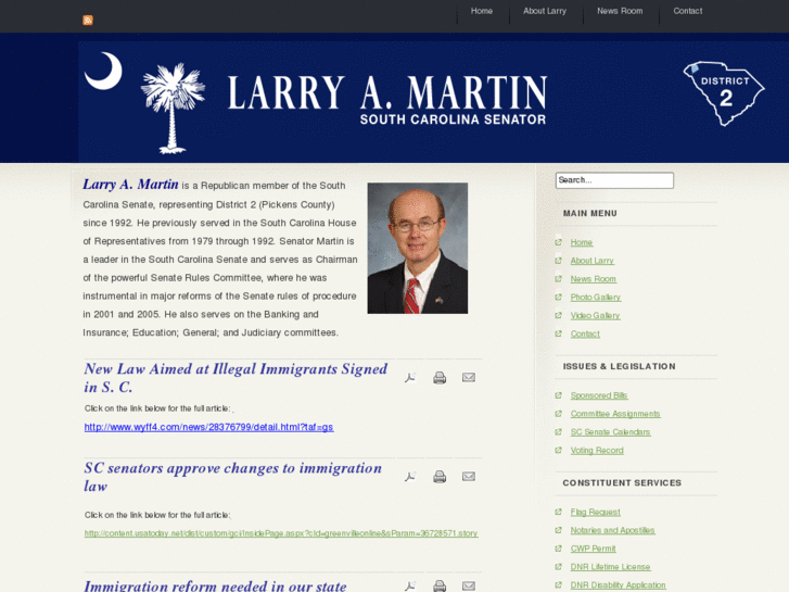 www.senlarrymartin.com