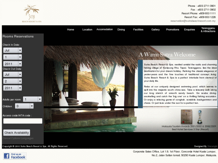 www.sutrabeachresort.com.my