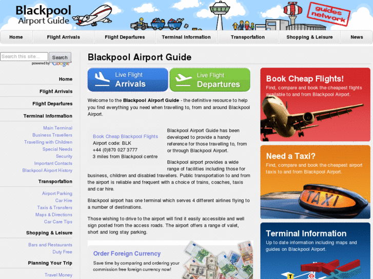 www.blackpool-airport-guide.co.uk