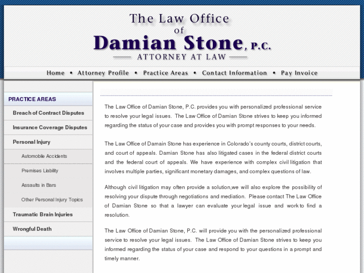 www.damianstonelaw.com