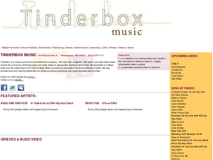 www.tinderboxmusic.com