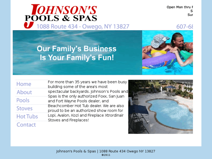 www.johnsonspoolsandspas.com