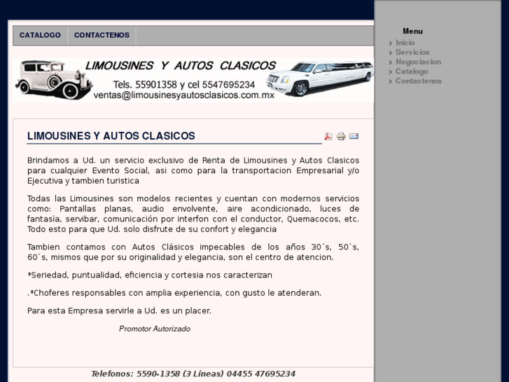 www.limousinesyautosclasicos.com.mx