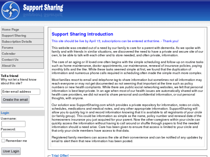 www.supportsharing.com