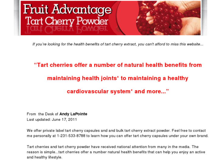 www.tartcherryextract.com