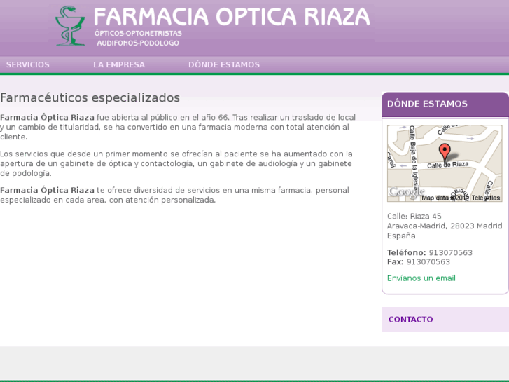 www.farmaciaopticariaza.es