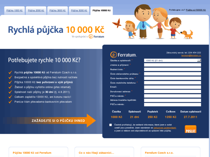 www.pujcka10000kc.cz