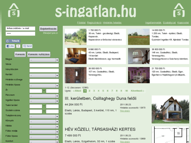 www.s-ingatlan.hu