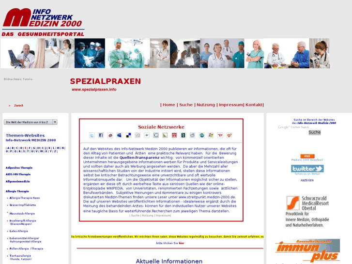 www.spezialpraxen.info