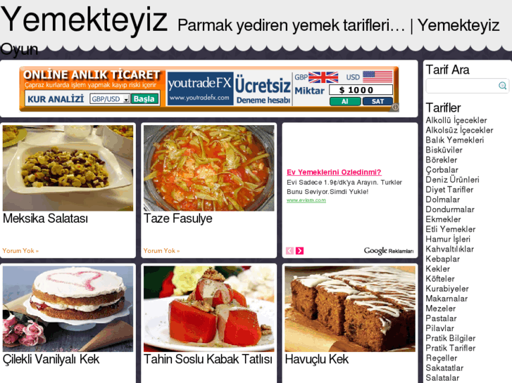 www.yemekteyiz.com