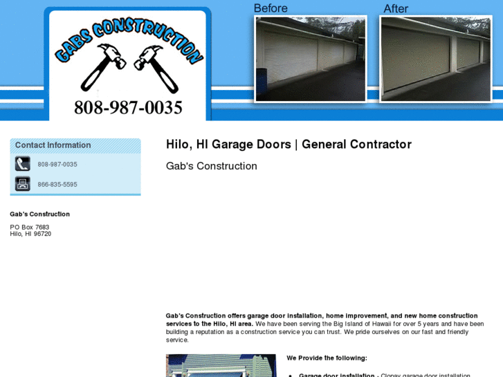 www.gabsconstructionandgaragedoors.com