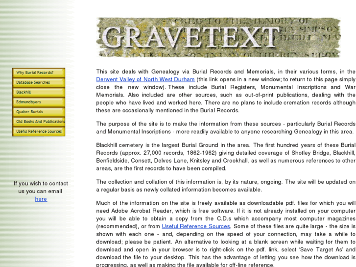 www.gravetext.co.uk