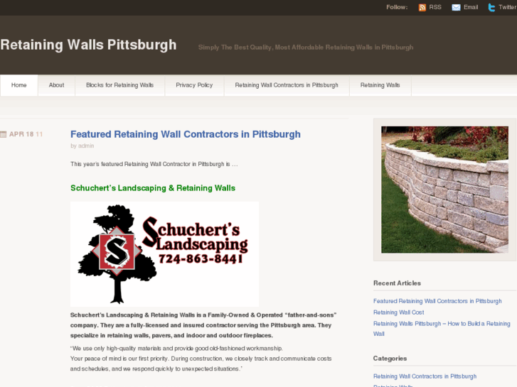 www.retainingwallspittsburgh.com