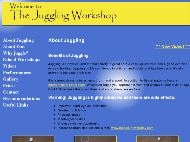 www.thejugglingworkshop.com